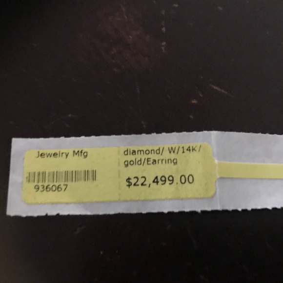 14K White Gold 2.0 CTW Princess Cut Diamond Stud Earrings - Picture 5 of 13